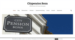 Desktop Screenshot of citypensionbonn.de
